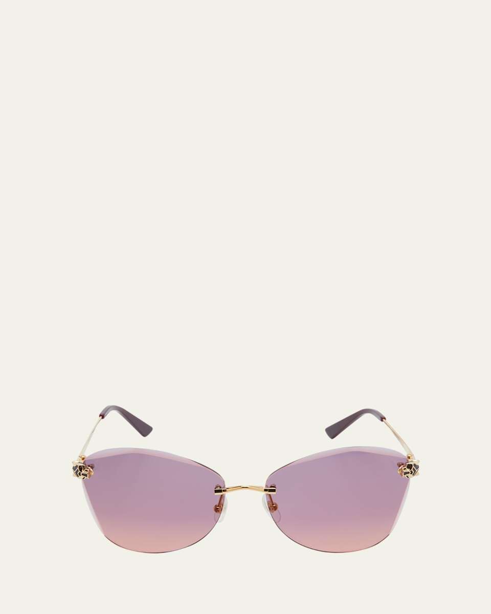 Panther Metal Butterfly Sunglasses